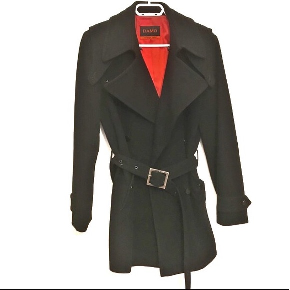 Vintage cachemire & wool blend black jacket size 10 - Picture 5 of 9